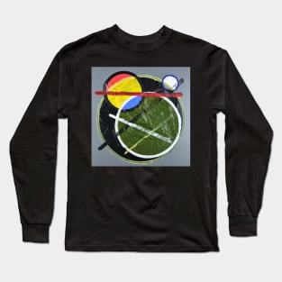 Circles and lines Abstract 334 Long Sleeve T-Shirt